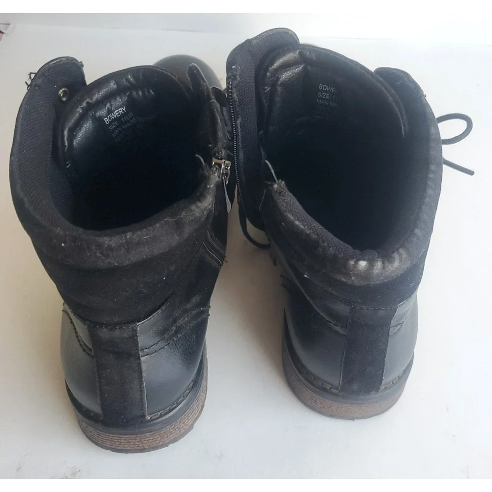 Hawke & Co Black Bowery Memory Foam Insole Chukka Boots Lace-Up Mens 11